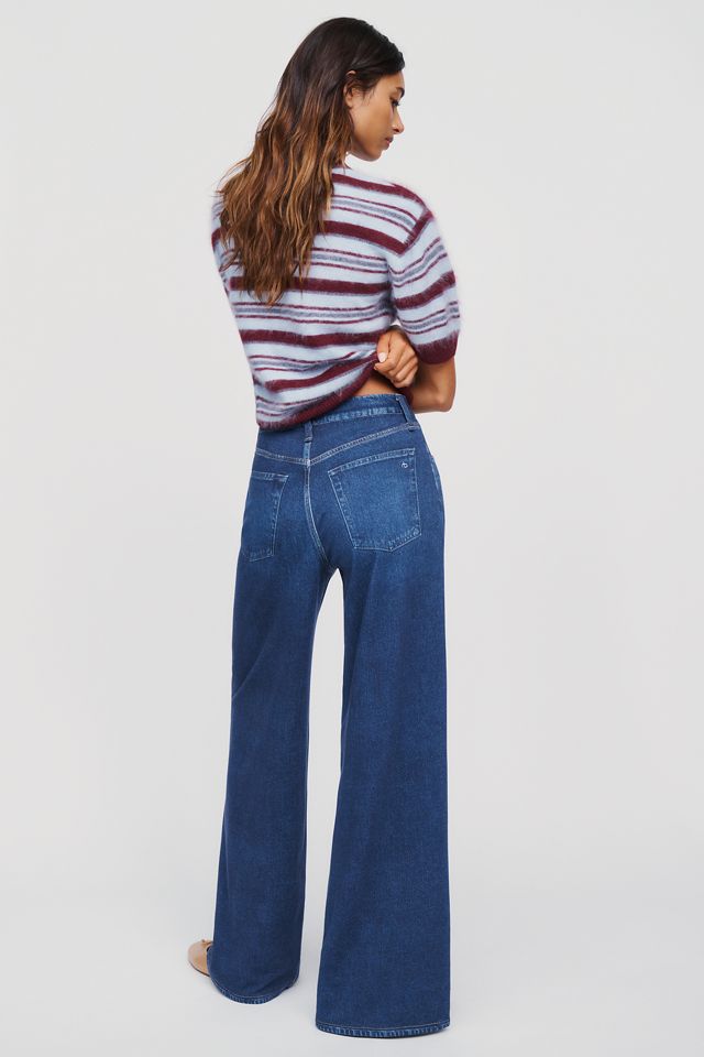 rag & bone Sofie Miramar Terry High Rise Wide Leg Jeans  #1