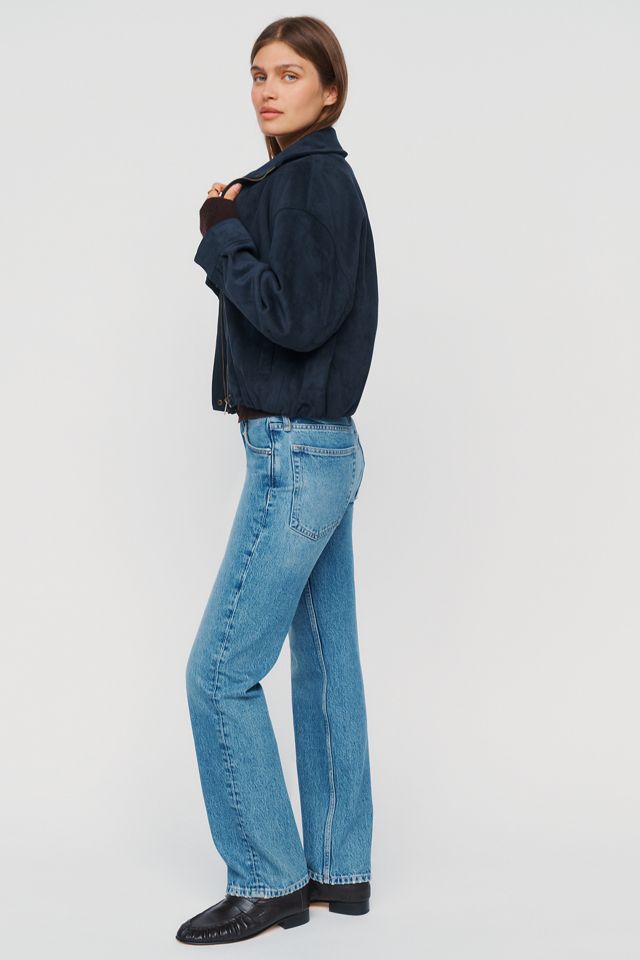 rag & bone Harlow Low-Rise Straight-Leg Jeans #2