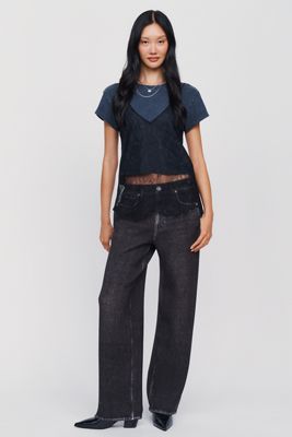 rag & bone Miramar Mallow High Rise Wide Leg Jeans