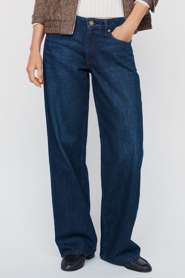rag & bone Cam Low-Rise Straight-Leg Jeans #1