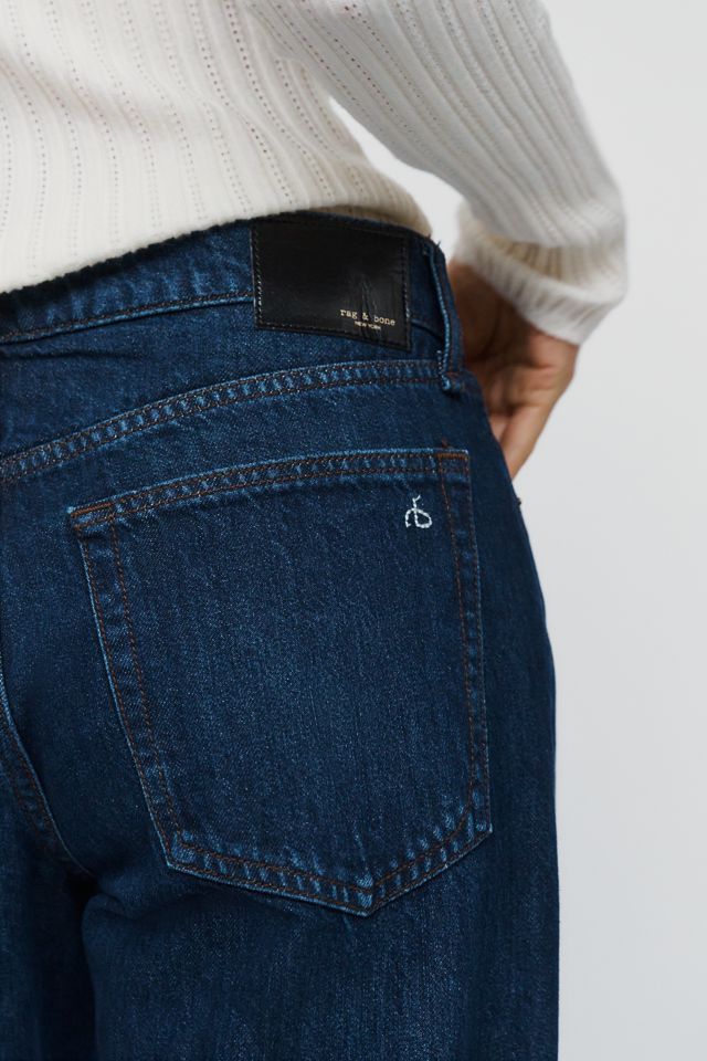 rag & bone Cam Low-Rise Straight-Leg Jeans #3