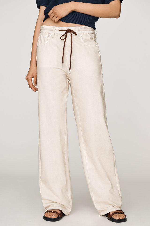 rag & bone Miramar Terry High-Rise Wide-Leg Jeans #1