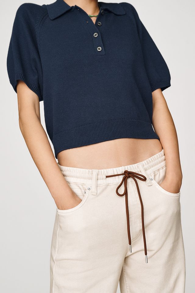 rag & bone Miramar Terry High-Rise Wide-Leg Jeans #3