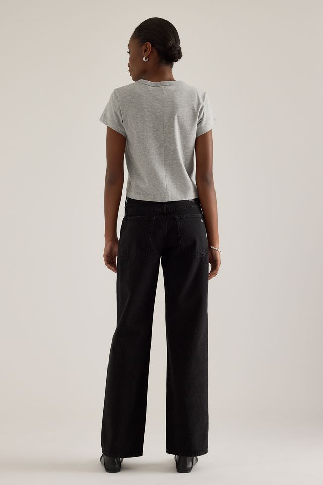 Rag & Bone Cam Relaxed Straight Jeans mit niedrigem Bund #5