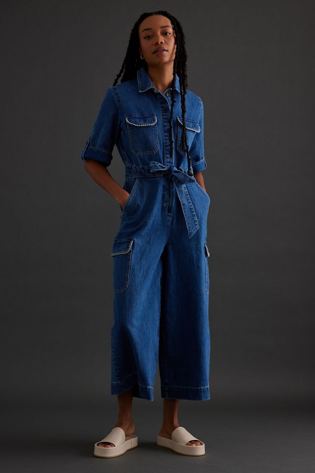 サロペット・オーバーオール・オールインワン THE SHISHIKUI Jumpsuit / light indigo Seventy + Mochi Isobel Denim Jumpsuit | Anthropologie UK