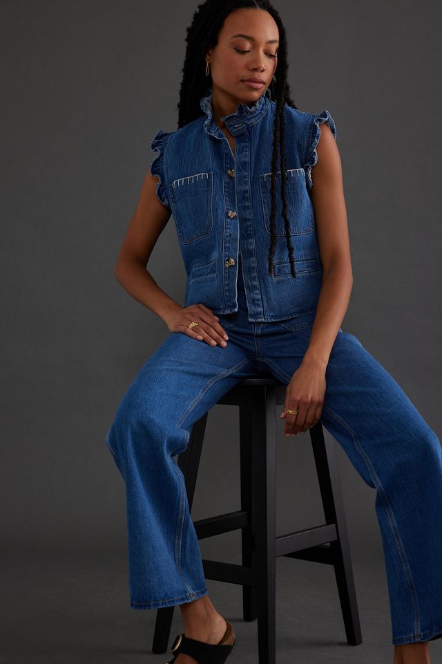 Seventy + Mochi Mabel Jean Patch Pocket in Dark Rust main image 0