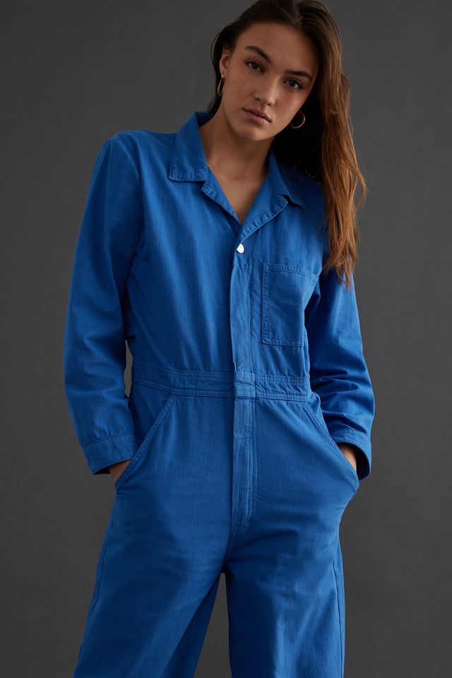 Seventy + Mochi Indie Blue Denim Jumpsuit | Anthropologie UK