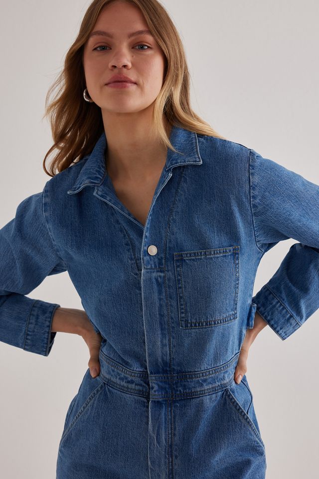 Seventy + Mochi Indie Long-Sleeve Denim Jumpsuit #2