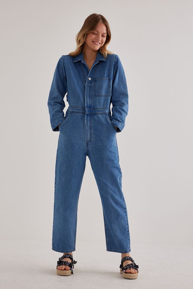 Seventy + Mochi Indie Long-Sleeve Denim Jumpsuit #4