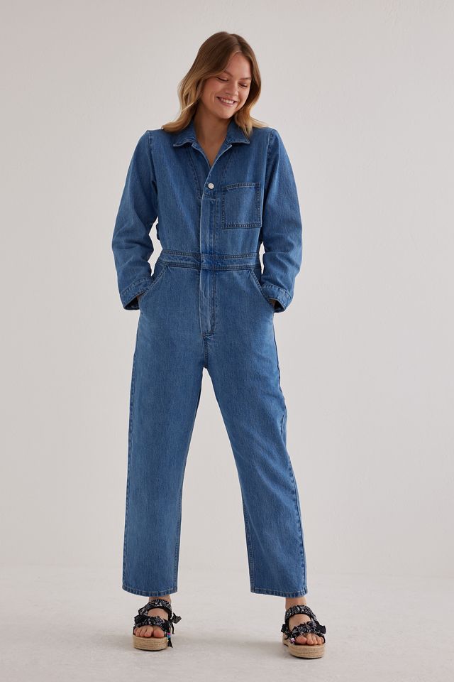 Seventy + Mochi Indie Long-Sleeve Denim Jumpsuit