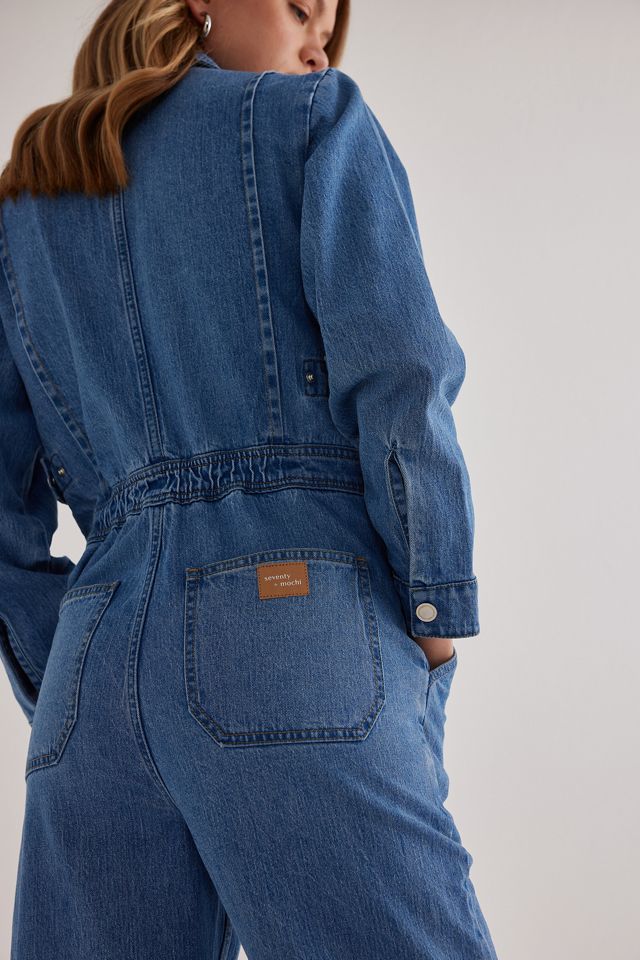 Seventy + Mochi Indie Long-Sleeve Denim Jumpsuit #5