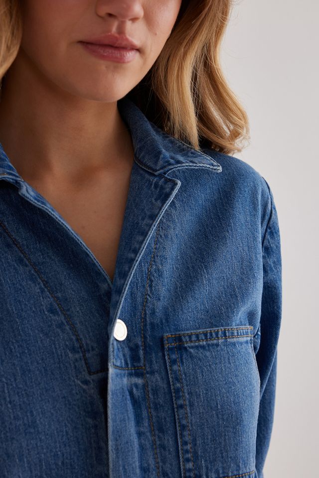 Seventy + Mochi Indie Long-Sleeve Denim Jumpsuit #6