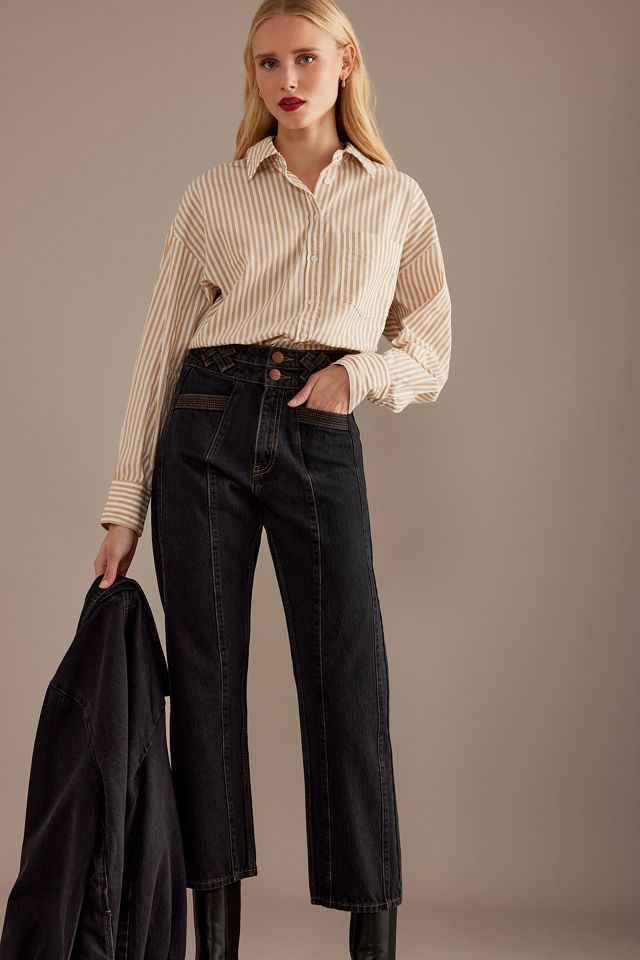 Seventy + Mochi Willow High-Rise Crop Jeans a gamba larga #2
