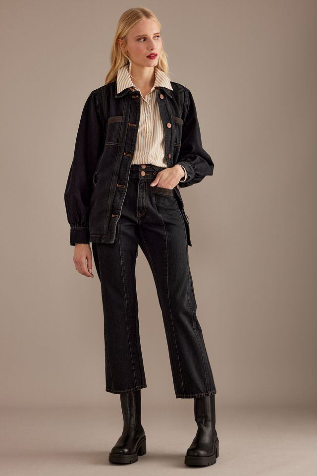 Seventy + Mochi Willow High-Rise Crop Jeans a gamba larga #3
