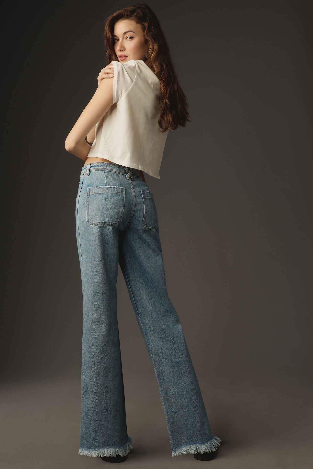 Seventy + Mochi Mable High-Rise Straight-Leg Jeans