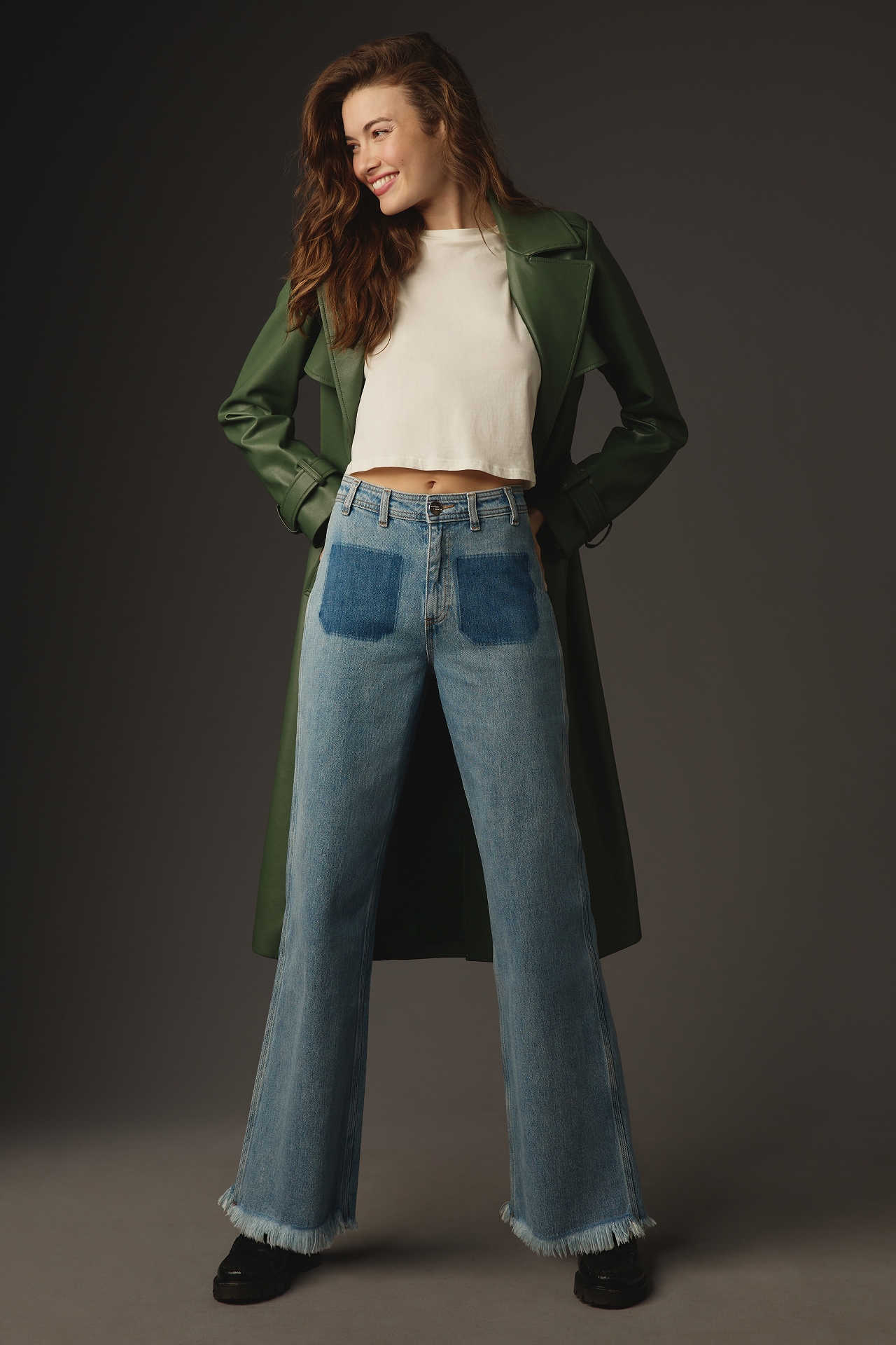 Seventy + Mochi Mable High-Rise Straight-Leg Jeans