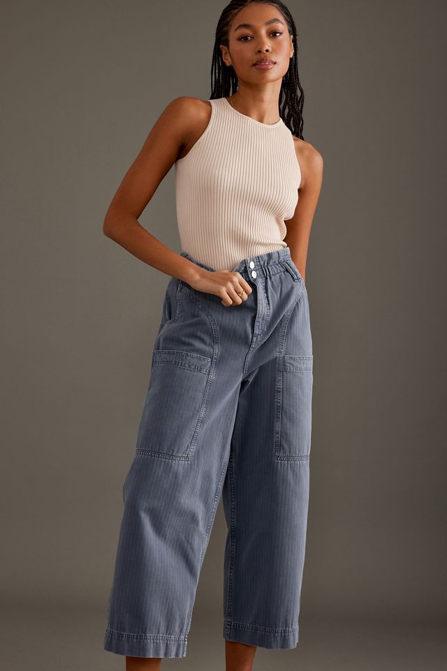 Seventy + Mochi Louis Cropped Wide-Leg Trousers #4