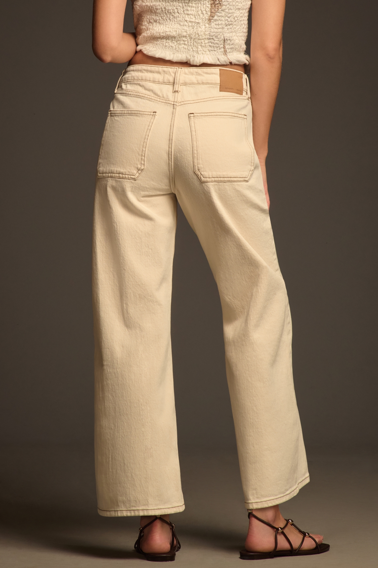 Seventy + Mochi Elodie High-Rise Wide-Leg Jeans