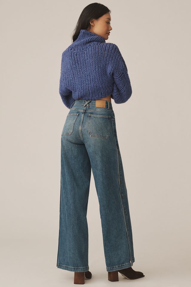 Mabel Wide Leg, High Rise Jeans By Seventy Mochi - Idaho Vintage