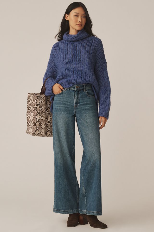 Seventy + Mochi Bay High-Rise Wide-Leg Jeans #4