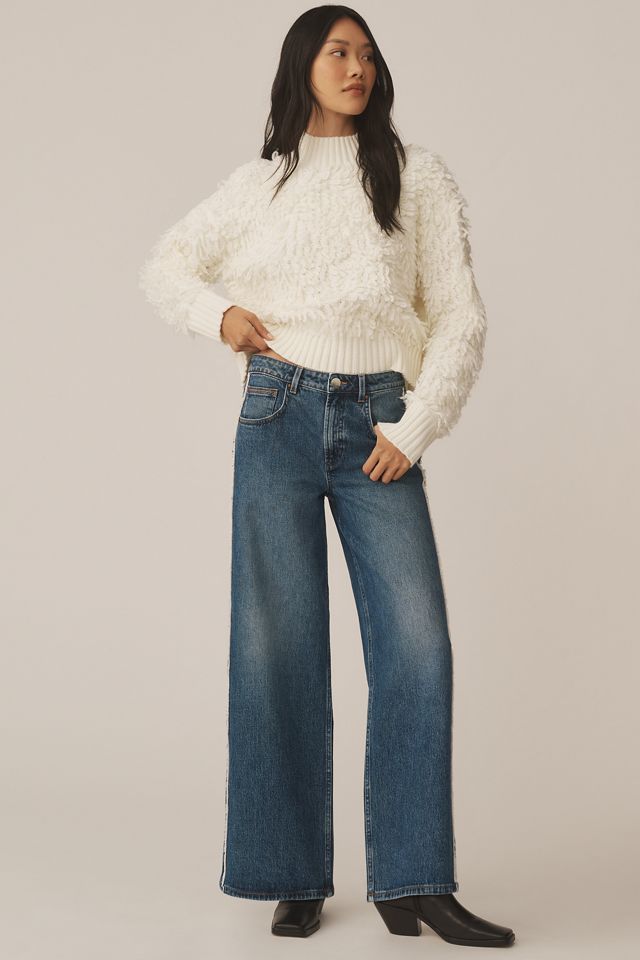 Seventy + Mochi Gracie Side-Stripe Mid-Rise Wide-Leg Jeans #2