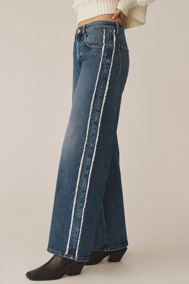 Seventy + Mochi Gracie Side-Stripe Mid-Rise Wide-Leg Jeans #3