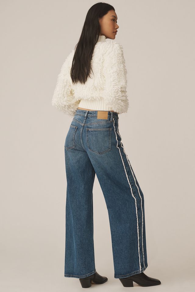 Seventy + Mochi Gracie Side-Stripe Mid-Rise Wide-Leg Jeans #4