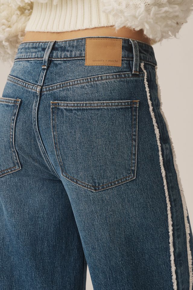 Seventy + Mochi Gracie Side-Stripe Mid-Rise Wide-Leg Jeans #5