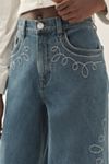 Seventy + Mochi Western Bay Mid-Rise Wide-Leg Jeans