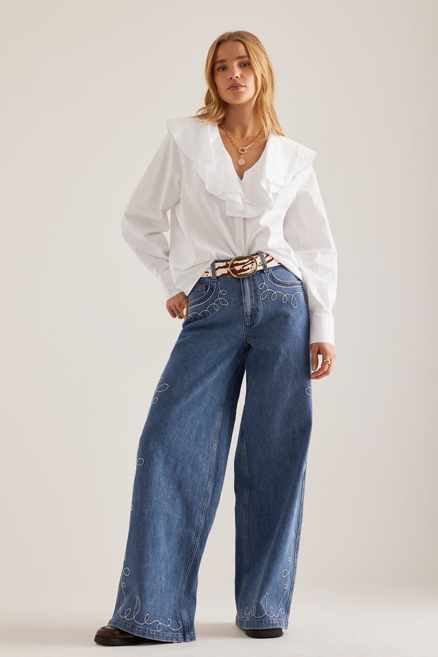 Jeans de Pierna Ancha Seventy + Mochi Western Bay #2