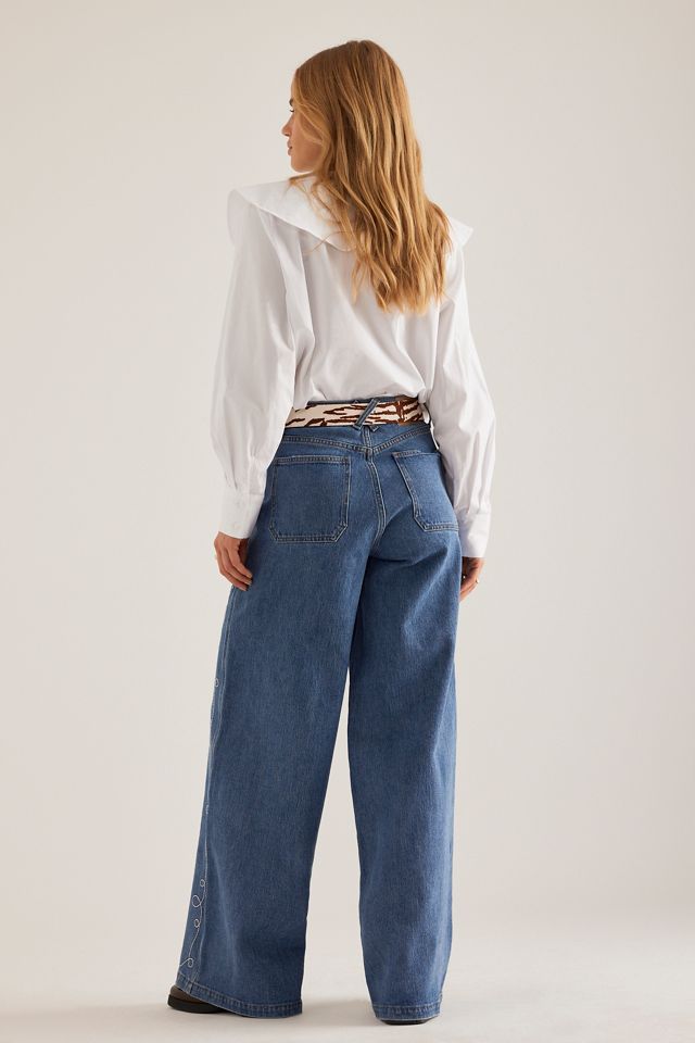 Jeans de Pierna Ancha Seventy + Mochi Western Bay #1