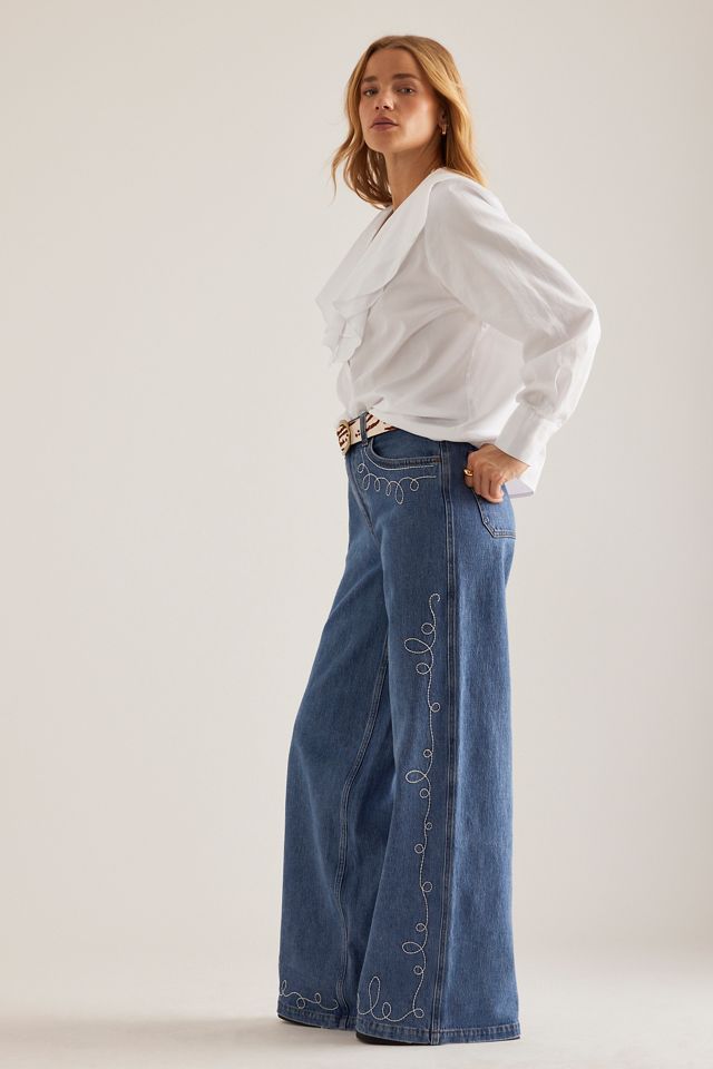 Jeans de Pierna Ancha Seventy + Mochi Western Bay #3