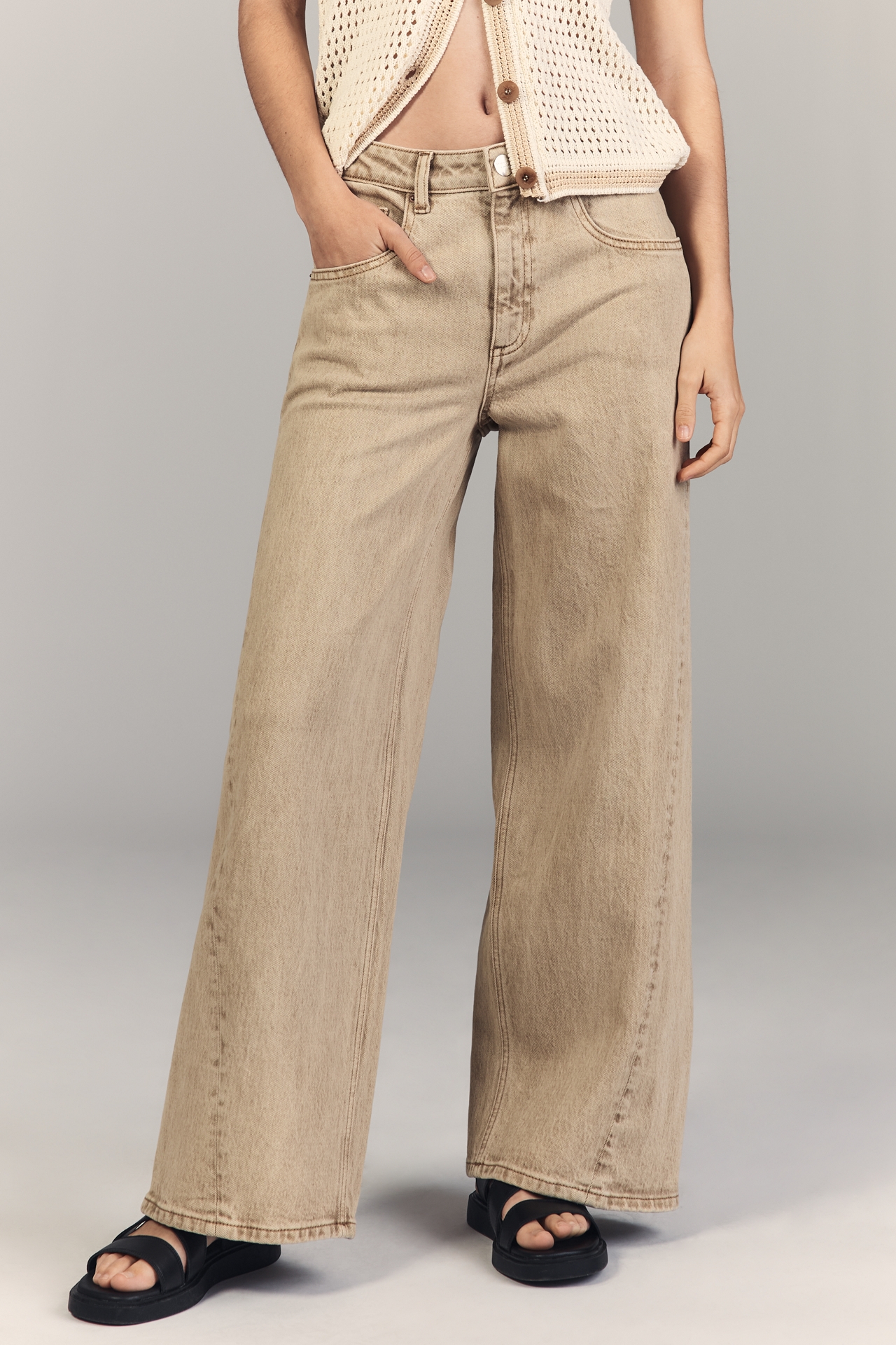 Seventy + Mochi Gracie Low-Rise Twist Taper Jeans