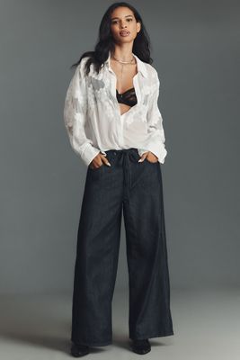 Seventy + Mochi Blake Mid-Rise Wide-Leg Jeans