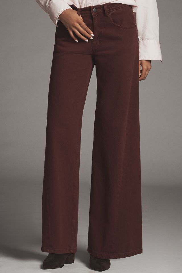 Seventy + Mochi Mid-Rise Wide-Leg Twisted Jeans #1