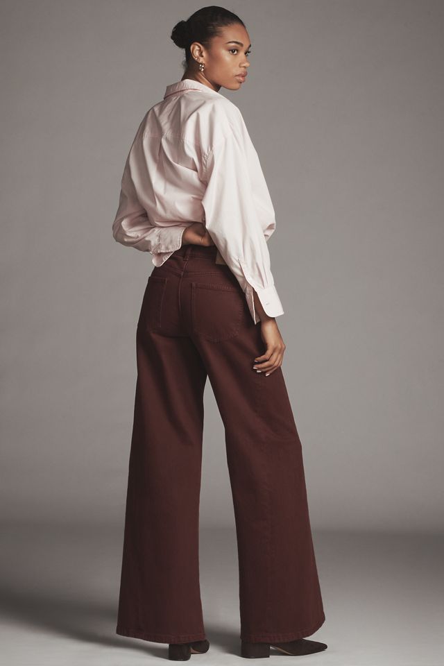 Seventy + Mochi Mid-Rise Wide-Leg Twisted Jeans #2