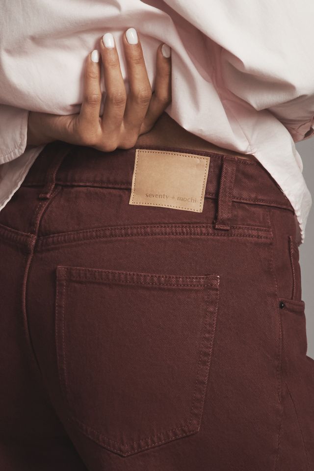 Seventy + Mochi Mid-Rise Wide-Leg Twisted Jeans #3