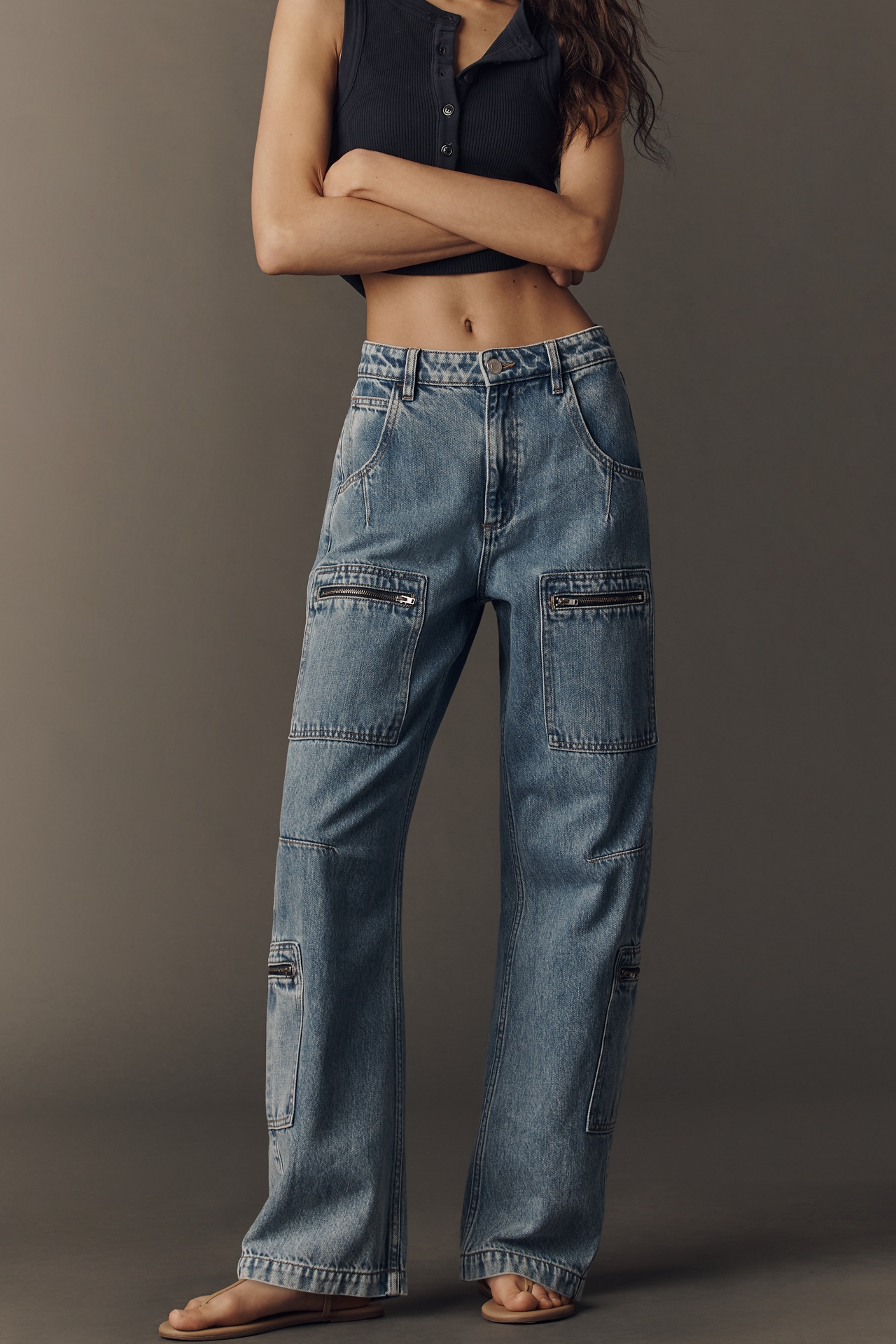 Seventy + Mochi Lara High-Rise Barrel Jeans