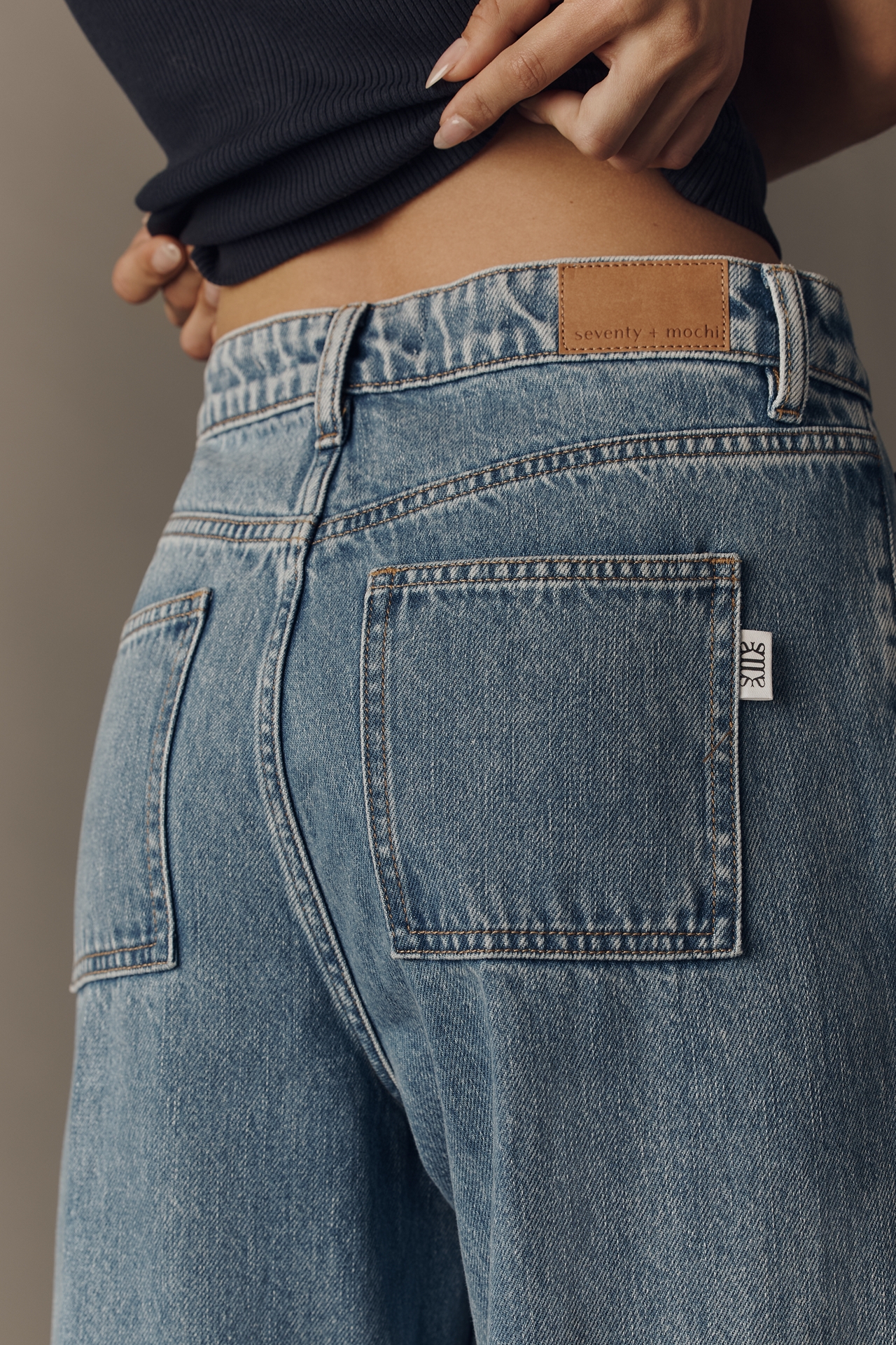 Seventy + Mochi Lara High-Rise Barrel Jeans