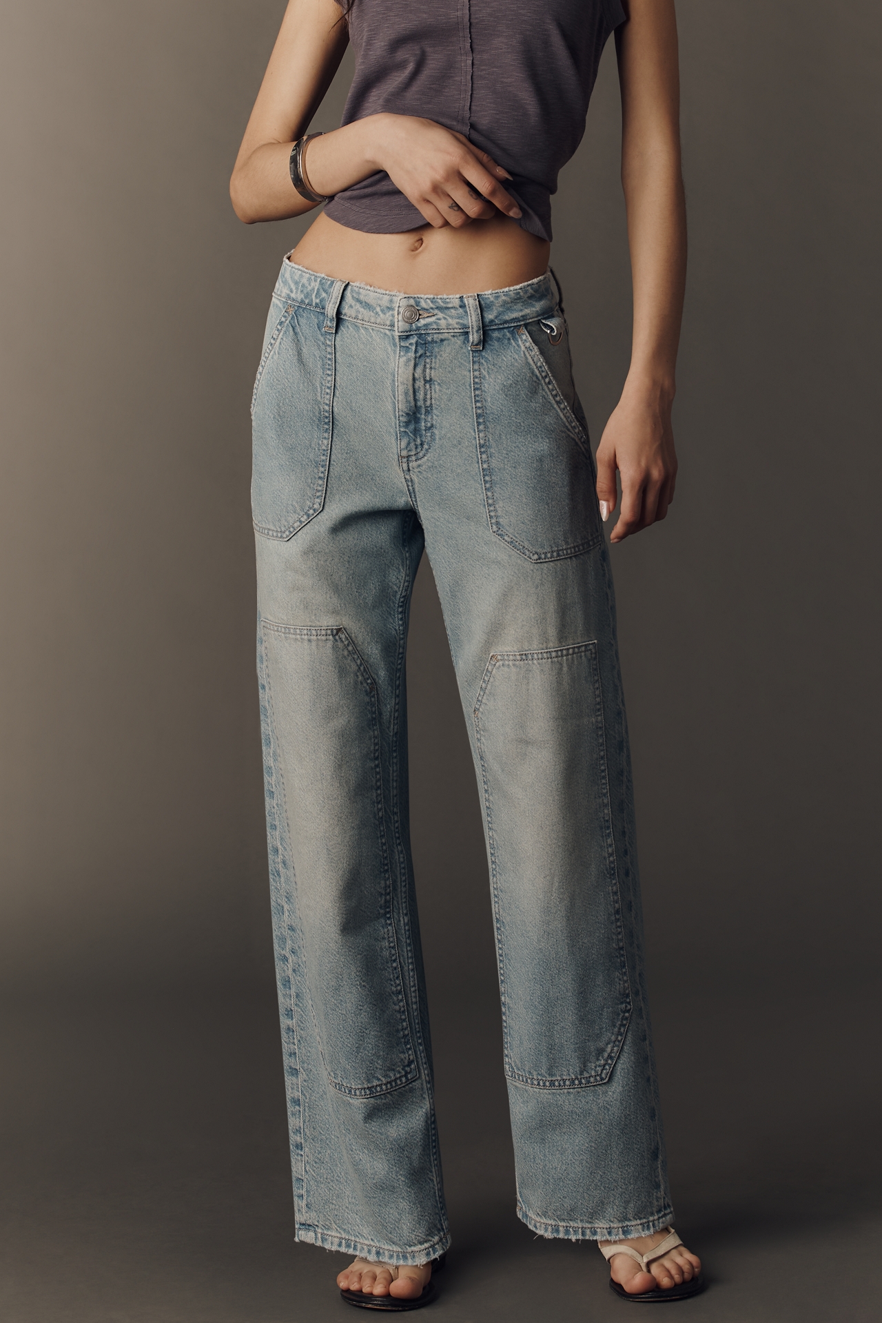 Seventy + Mochi Stevie Mid-Rise Relaxed Straight-Leg Jeans