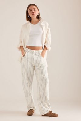 Seventy + Mochi Jeans Rilassati Nina a Righe