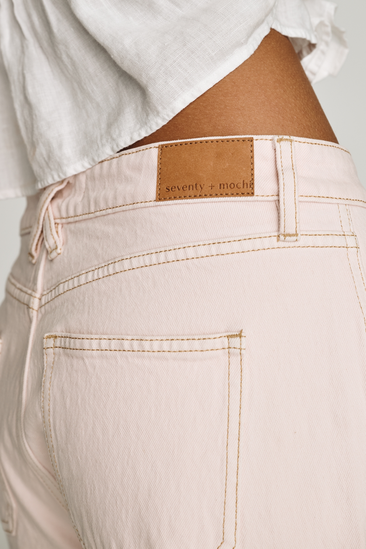 Seventy + Mochi Bay Mid-Rise Wide-Leg Jeans