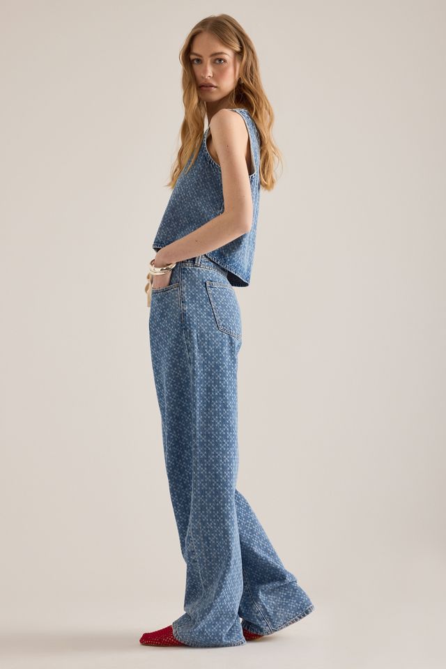 Seventy + Mochi Blake Laser Malibu Wide-Leg Jeans #3