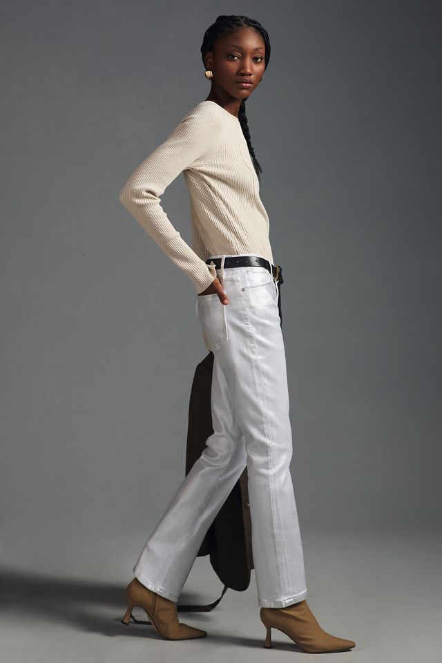 Frame Le High Straight Chrome Jeans #4