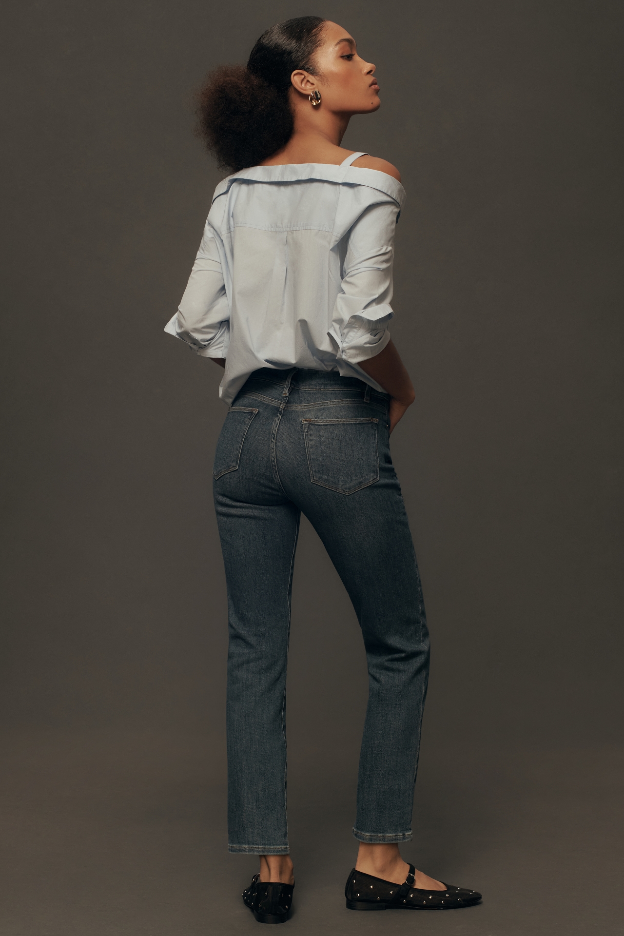 FRAME Le High High-Rise Straight Jeans