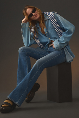 Frame Le High Flare High-rise Flared Jeans In Blue