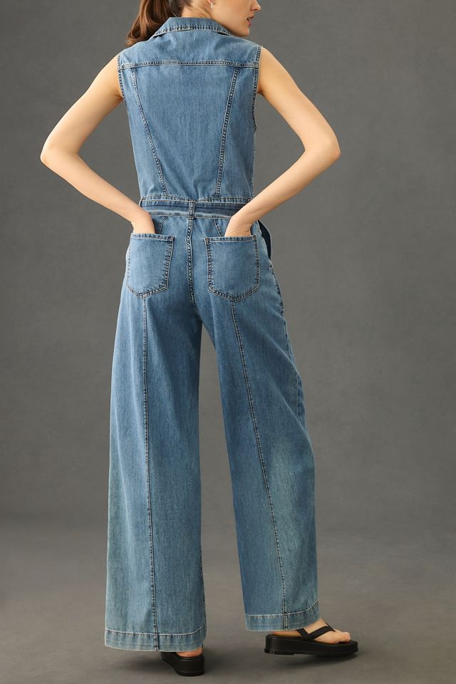 Frame Sleeveless Wide-Leg Jumpsuit #1