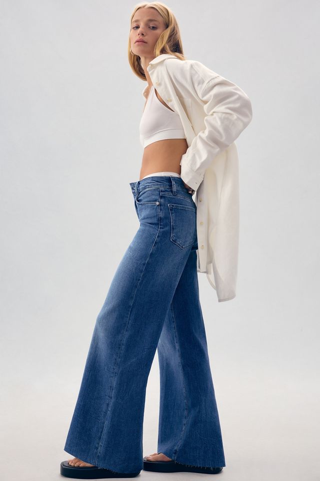 FRAME Le Slim High-Rise Palazzo Jeans #4