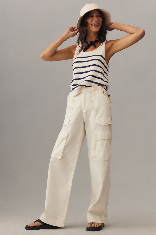 Frame Relaxed High-Rise Straight-Leg Cargo Jeans | Anthropologie