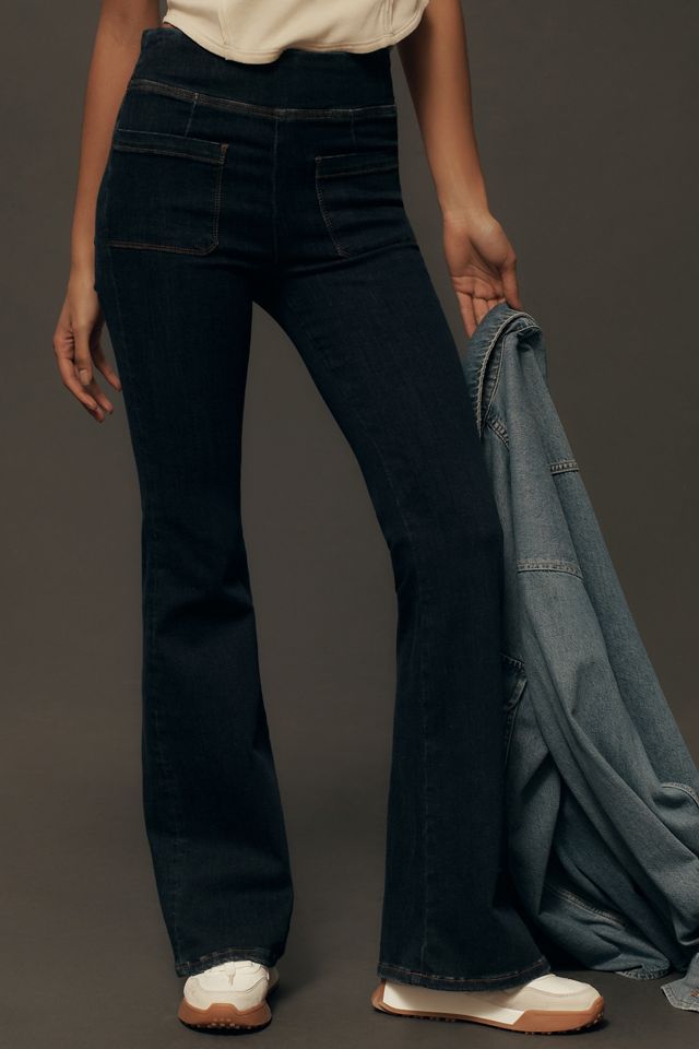 FRAME Bardot Jetset High-Rise Flare Jeans #1